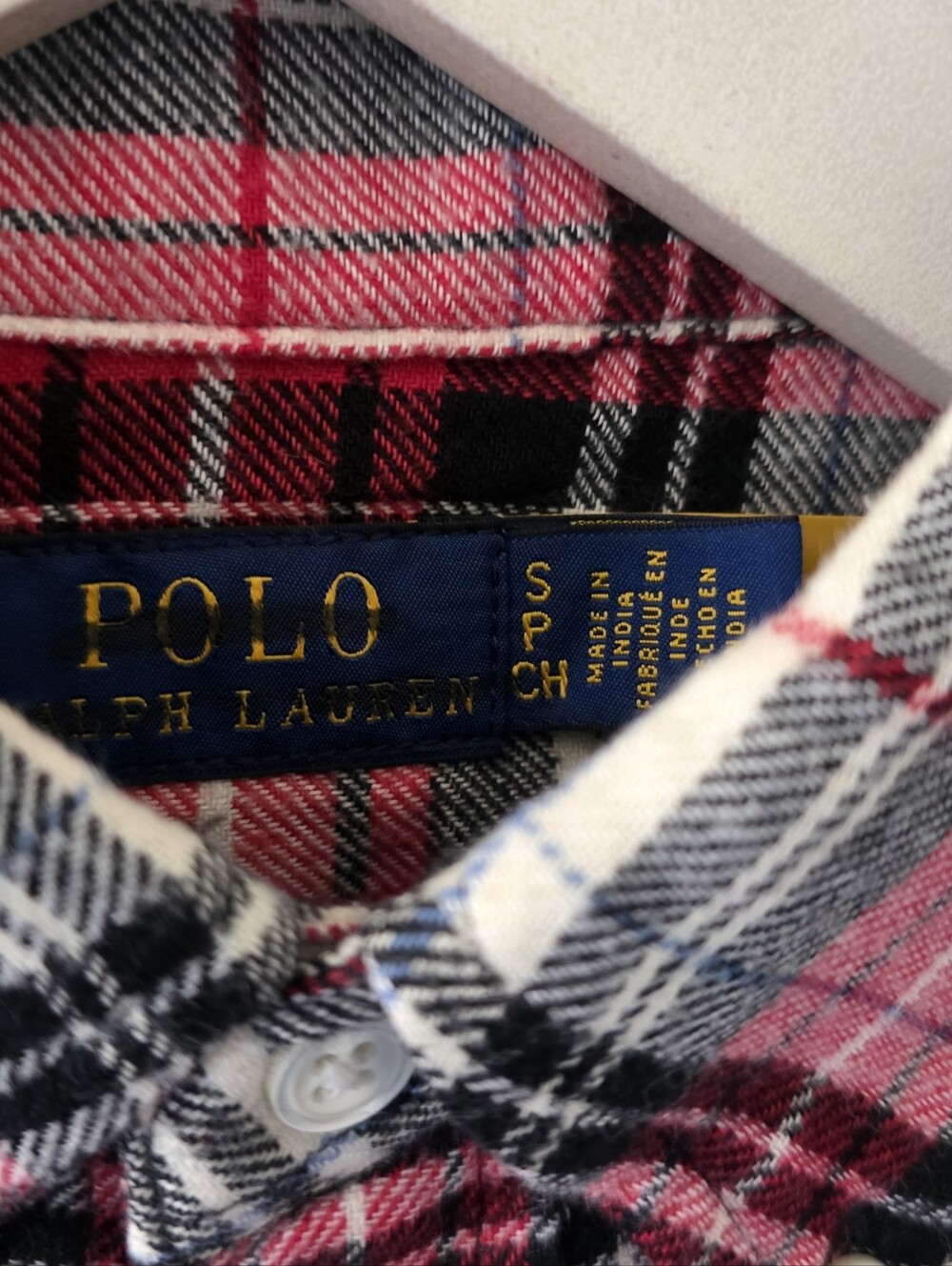 NWT Polo Ralph Lauren S Old Money Coastal Embroidered Bear Plaid Flannel Shirt - Picture 4 of 16